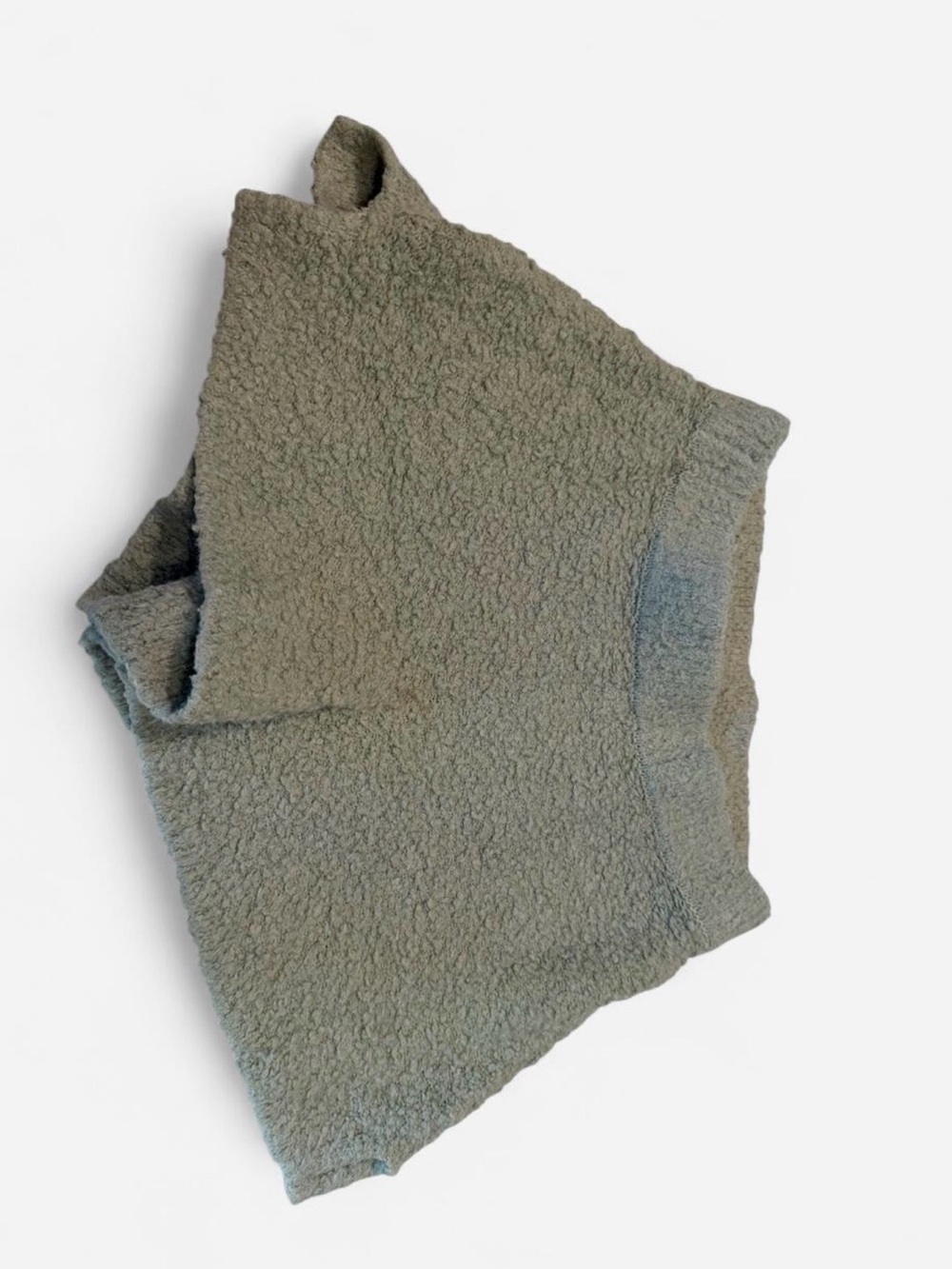 Abercrombie & Fitch Olive Green Sherpa Shorts